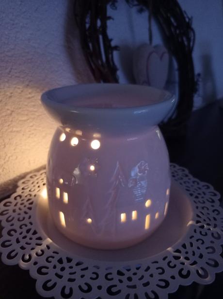 Aromalampa dedina, domčekovo -  difuzer - svietnik, 