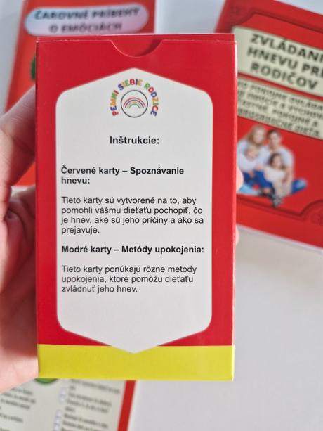Kartičky a knižky na zvládanie hnevu, 