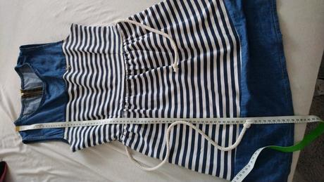 Šaty s námorníckym dizajnom, 128