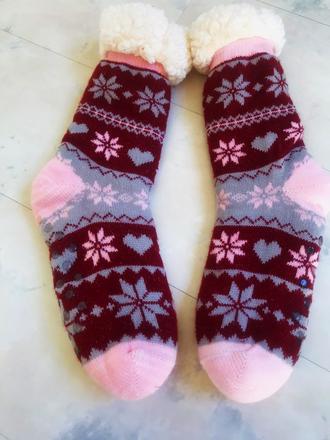 Kožušinové vyššie ponožky 38/39, 38