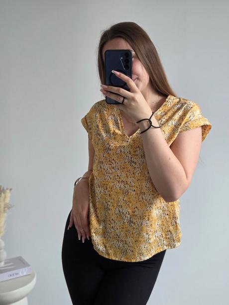 Mango žltý top m, mango,m