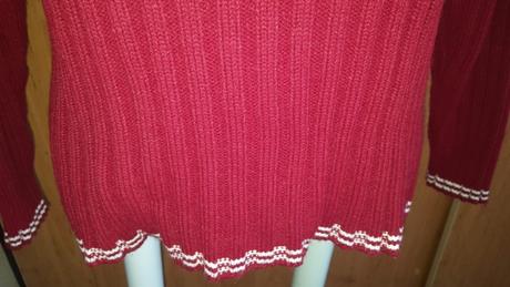 Bordový pulóver v. s - xl, 40