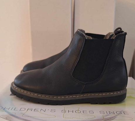 Kožené chelsea čižmičky s podšívkou next, veľ 27, next,27