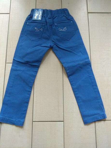 Modré nohavice s poštovným, 110