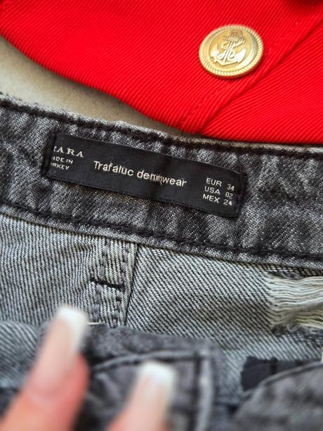 Zara rifľové kraťasy 34, zara,xs