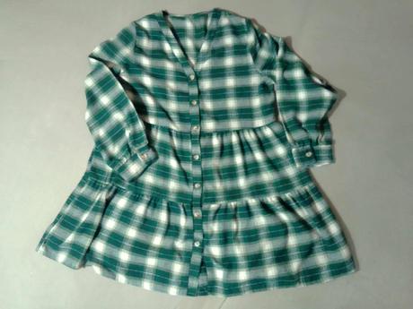 Krátke karované šaty, xl