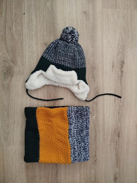 Čiapka+ nákrčník 122-134, 122