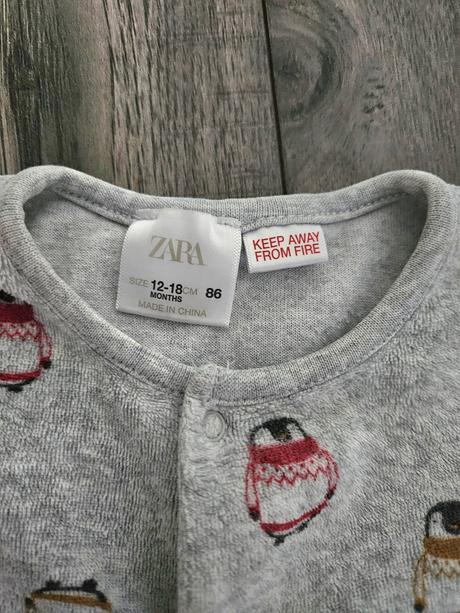 Pyžamkový overal s tučniakmi zara 86, zara,86
