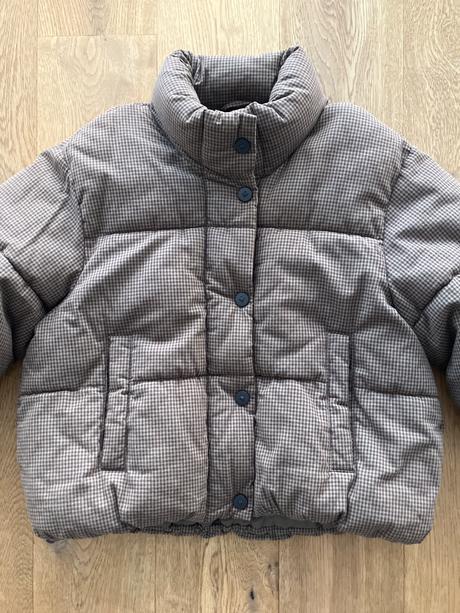 Hneda kockovana bunda zara, zara,152