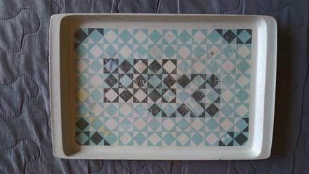 Retro tácka podnos dekorácia,