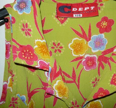 Kvietkované padavé letné šaty, h&m,158