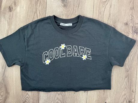 Teplákový top, bershka,s