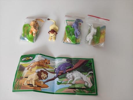 Postavicky zvierat z kinder, 