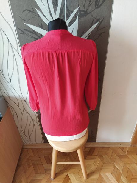 Červená ľahká blúzka., h&m,36