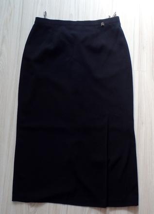 Dámska dlhá čierna elegantná sukňa, v. l/xl, xl