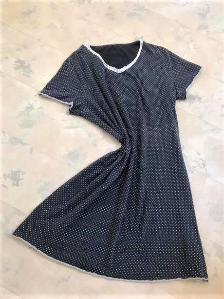 Bodkovaná bavlnená nočná košeľa l/xl, marks & spencer,xl