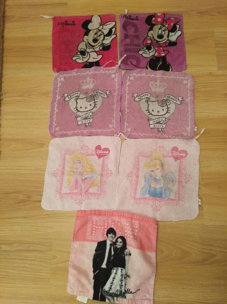 Dievčenské uteráčiky - cena spolu,