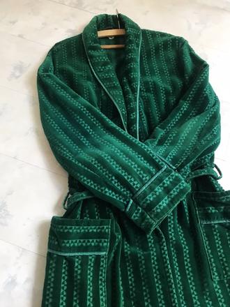 Dlhý župan/froté-zamat xl/xxl, xl