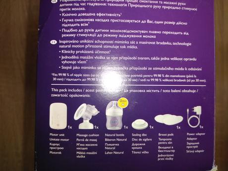 Odsávačka na mlieko elektrická,