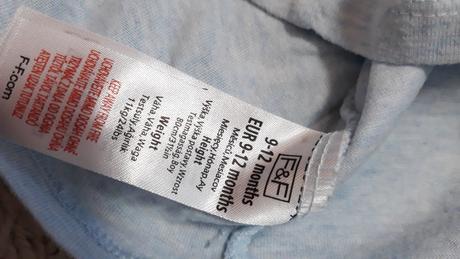 Modré tričko, f&f,80