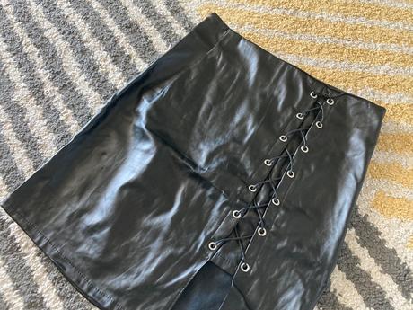 Koženková sukňa xs/s, xs