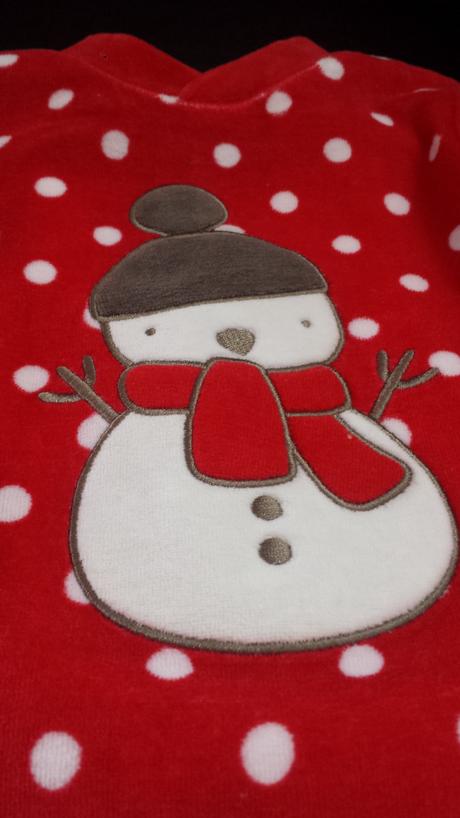 Nenosené teplé dupačky so snehuliakom, 68