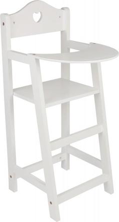 Small foot drevená stolička pre bábiky biela,