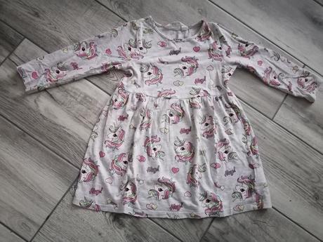 Šatky - 98/104 h&m dlhý rukáv, 104