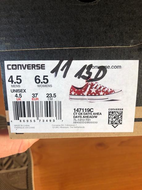 Tenisky converse červené, converse,37