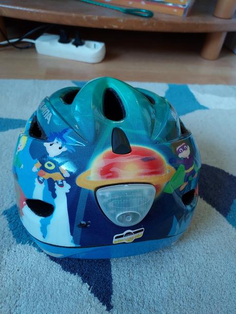 Detska helma alpina - super stav + rukavice, s