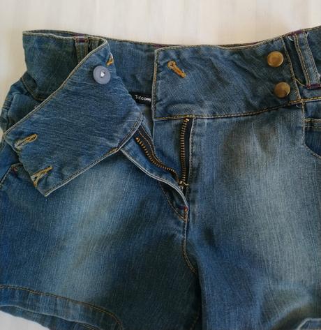 Dievčenské modré elastické šortky, toutcomptefait, 128