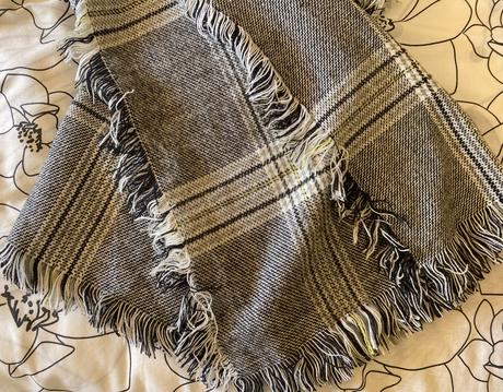 Elegantný mäkký káro šál - uni, 