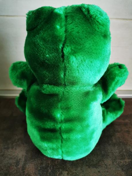Plyšová žaba - maňuška, 