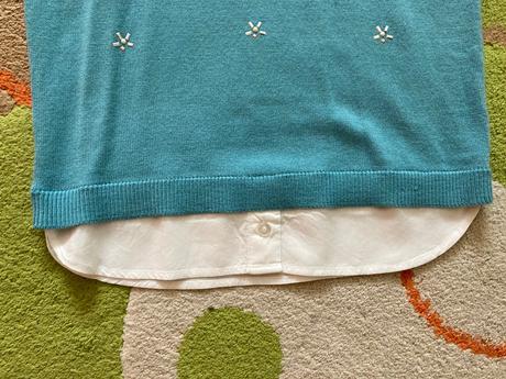 Svetrík s falošnou blúzou mayoral top stav, mayoral,128