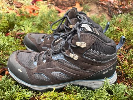 Nepremokavé turistické topánky pre chlapca, quechua,40