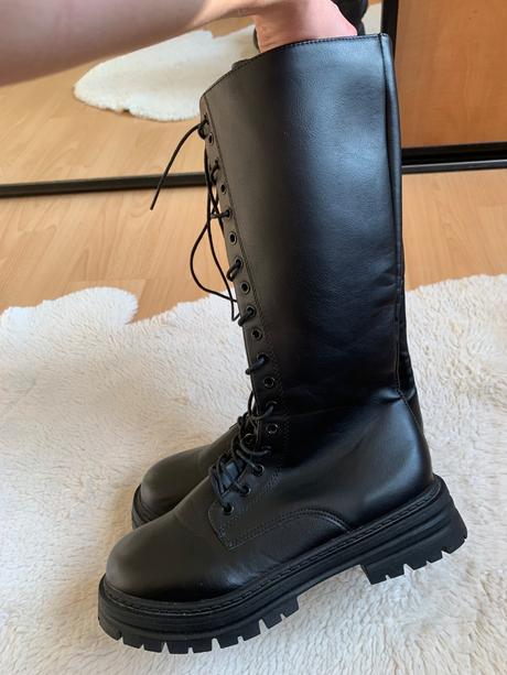 Dámske koženkové čižmy, 41