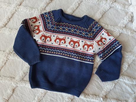Pulóver líška 98/104 nórsky motív, 104