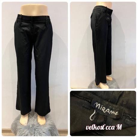 Dámske elegantné nohavice čierne, m