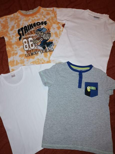 Detské  tričká 3ks na 5-6r č. 116, 116
