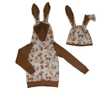 Mikina s ušami, 56 - 140