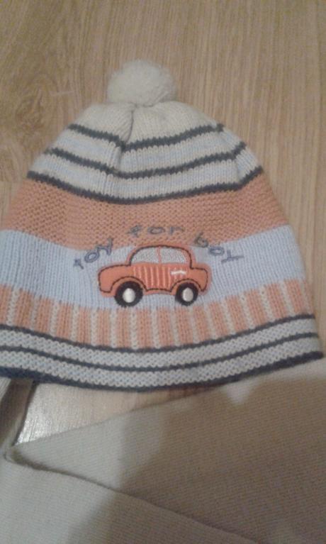 Teplá ciapka+sál na zimu, 98