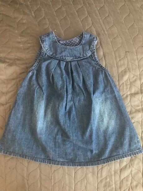 Riflové šaty, h&m,80