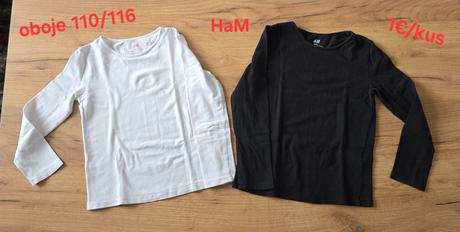 Tričká h&m 110/116, h&m,110