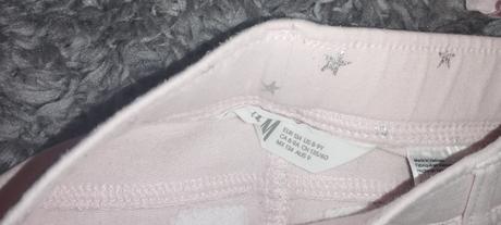 Nádherné nohavice, h&m,134