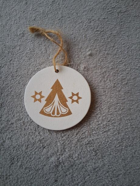 Drevená ozdoba hviezda stromček vianoce dekorácia, 