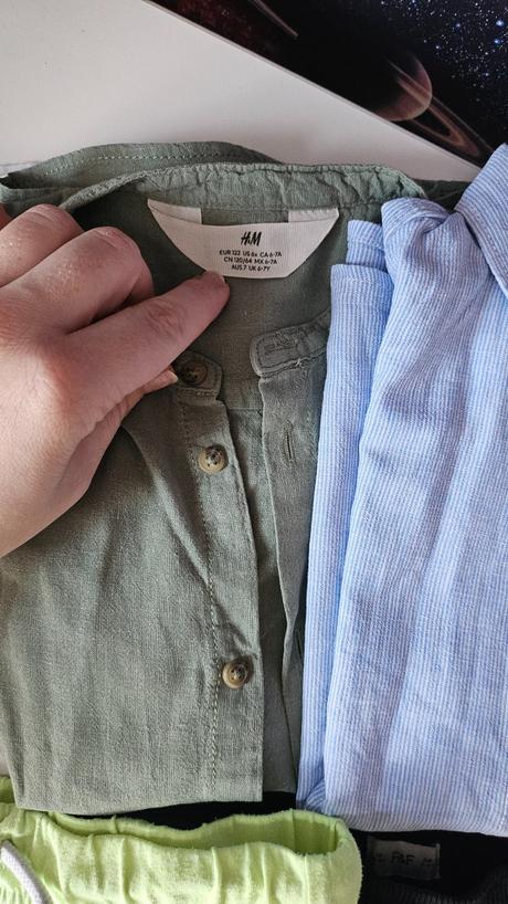 H&m letné košieľky 122-3/ks, h&m,122