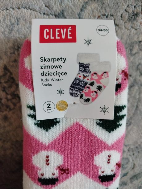 Extra hrubé zimné protišmykové ponožky, 34 / 35 / 36