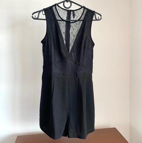 Cierny cipkovany overal, amisu,m