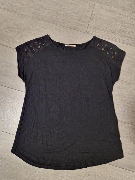 Tričko s nitmi na pleciach, camaieu,m