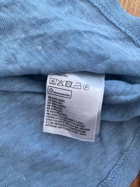 Ľanove tricko, h&m,s